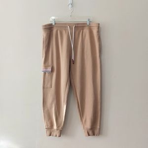 Tommy Jeans Tommy Hilfiger Cargo Fleece Jogger Pants Camel Tan Men's XL